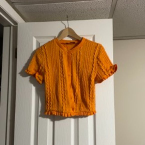 Zara Short Sleeved Cardigan - L - Picture 1 of 3